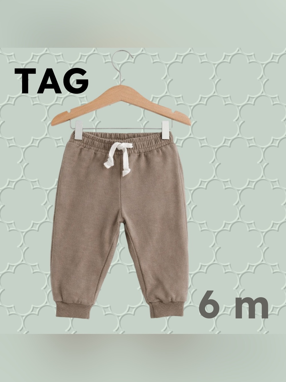 🇨🇦👍GUC TAG |6 m | Casual & Cosy Baby unisex pants Kaki joggers